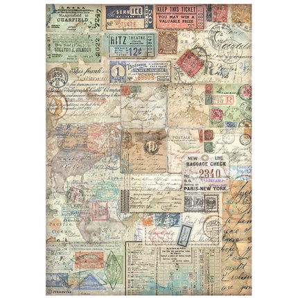 Papier de riz emballé A4 - billets Art of Travelling