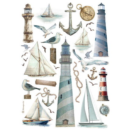 Papier de riz au format A4 - Phare