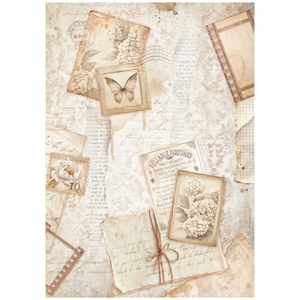 Sélection de 6 papiers de riz A4 - Quiet Days