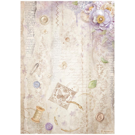 Sélection de 6 papiers de riz A4 - Quiet Days