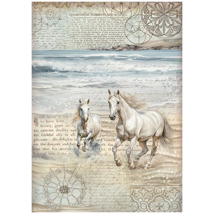 Sélection de 6 papiers de riz A4 - Silent Sea