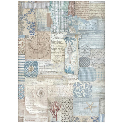 Sélection de 6 papiers de riz A4 - Silent Sea