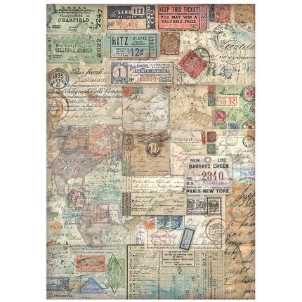 Sélection de 6 papiers de riz A4 - Art of Travelling