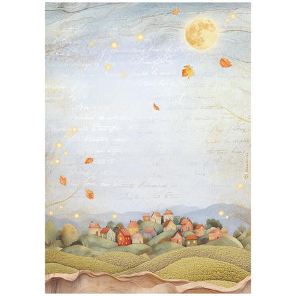 Selection 6 Rice paper A4 - Whispering woods