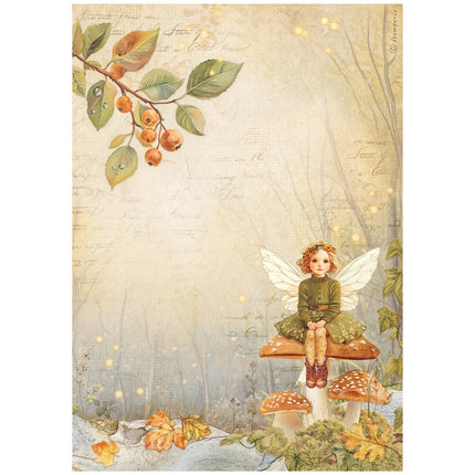 Selection 6 Rice paper A4 - Whispering woods