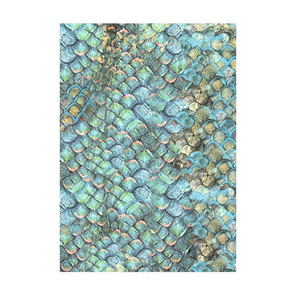 Sélection de 8 papiers de riz A6 à motifs de fond - Songs of the Sea