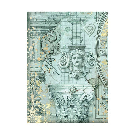Sélection de 8 papiers de riz A6 à motifs de fond - Sir Vagabond dans un monde fantastique