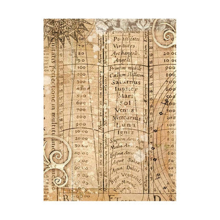 Sélection de 8 papiers de riz A6 à motifs de fond - Sir Vagabond dans un monde fantastique