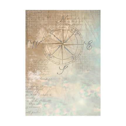 Sélection de 8 fonds en papier de riz A6 - Sea Land