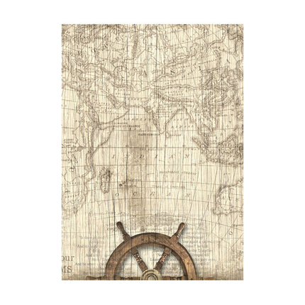 Sélection de 8 fonds en papier de riz A6 - Sea Land