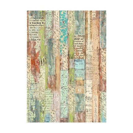 Sélection de 8 fonds en papier de riz A6 - Jardin
