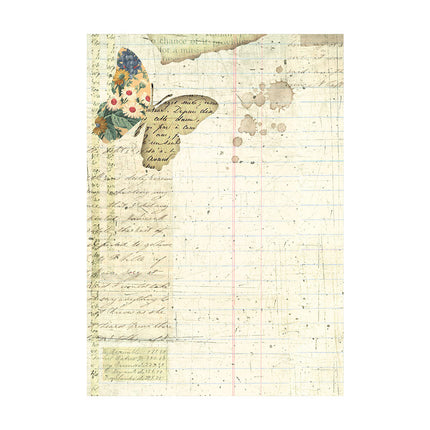 Sélection de 8 fonds en papier de riz A6 - Jardin