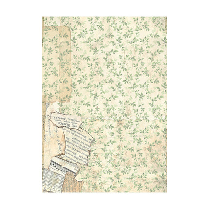 Sélection de 8 fonds en papier de riz A6 - Jardin
