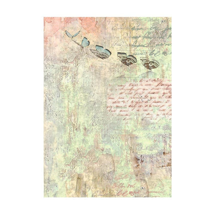 Sélection de 8 papiers de riz A6 avec motifs de fond - Wonderland