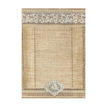 Sélection de 8 fonds en papier de riz A6 - Old Lace