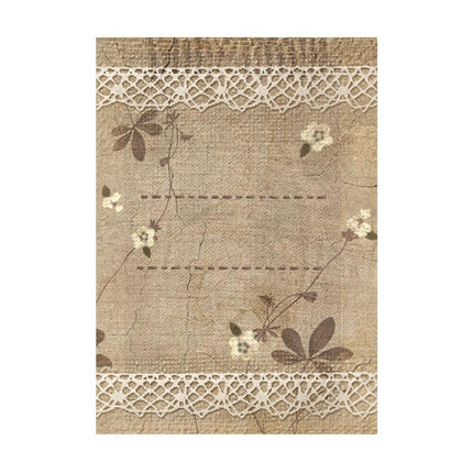 Sélection de 8 fonds en papier de riz A6 - Old Lace
