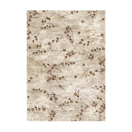Sélection de 8 fonds en papier de riz A6 - Old Lace