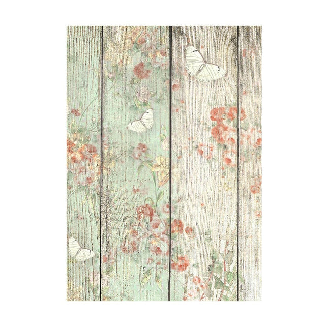 Sélection de 8 papiers de riz A6 pour fonds - House of Roses