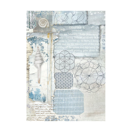 Selection 8 Rice paper A6 backgrounds - Silent Sea