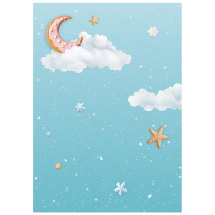 Sélection de 8 fonds en papier de riz A6 - Candy Christmas