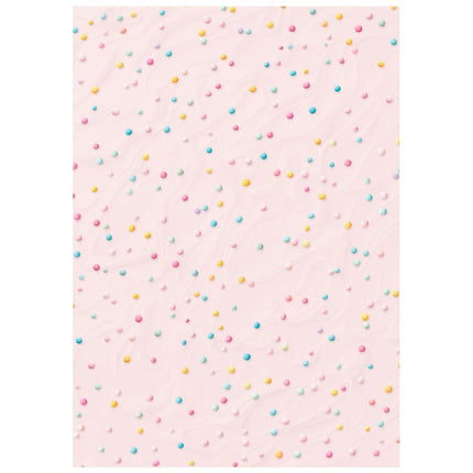Sélection de 8 fonds en papier de riz A6 - Candy Christmas
