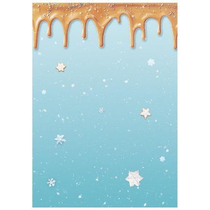 Sélection de 8 fonds en papier de riz A6 - Candy Christmas