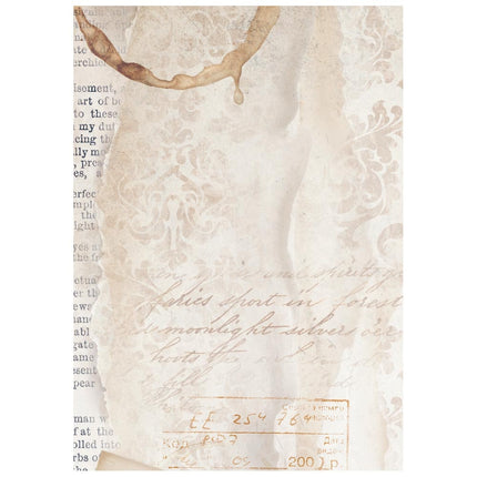 Sélection de 8 papiers de riz A6 pour fonds - Quiet Days