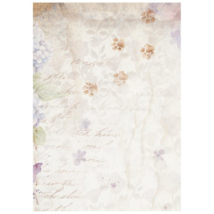 Sélection de 8 papiers de riz A6 pour fonds - Quiet Days