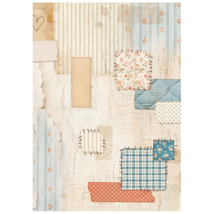 Sélection de 8 papiers de riz A6 pour arrière-plans - Family