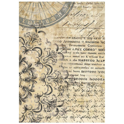 Sélection de 8 fonds en papier de riz imprimé A6 pour les loisirs créatifs - Jardins du Temps