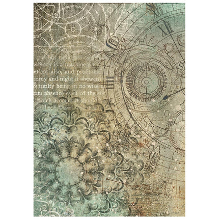 Sélection de 8 fonds en papier de riz imprimé A6 pour les loisirs créatifs - Jardins du Temps