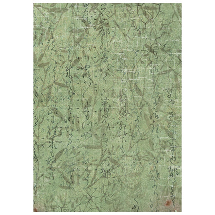 Sélection de 8 papiers de riz imprimés A6 à motifs de fond pour loisirs créatifs - Oriental Garden