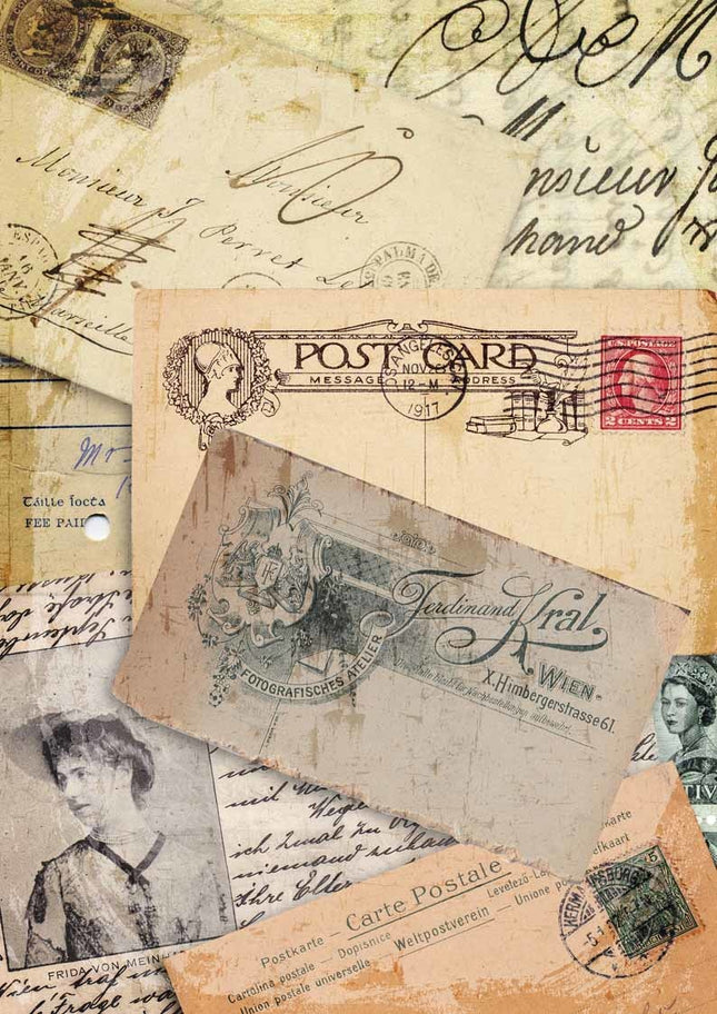 Collage de cartes postales A4