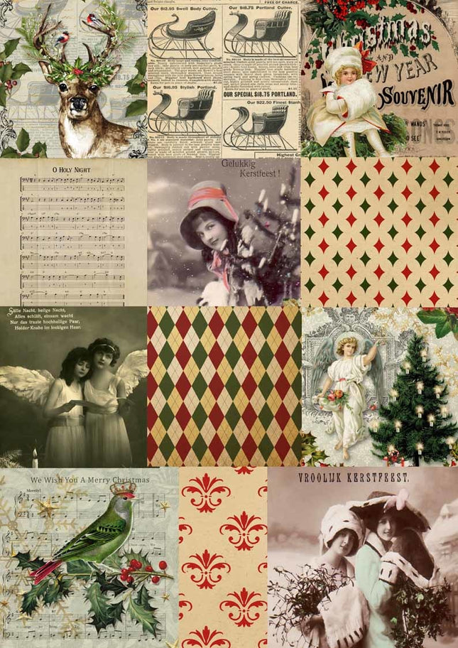 Carrés de Noël A3