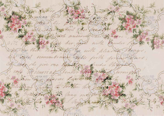 Roses shabby A4