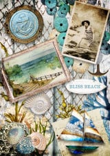 Decoupage Queen Plage de rêve A4