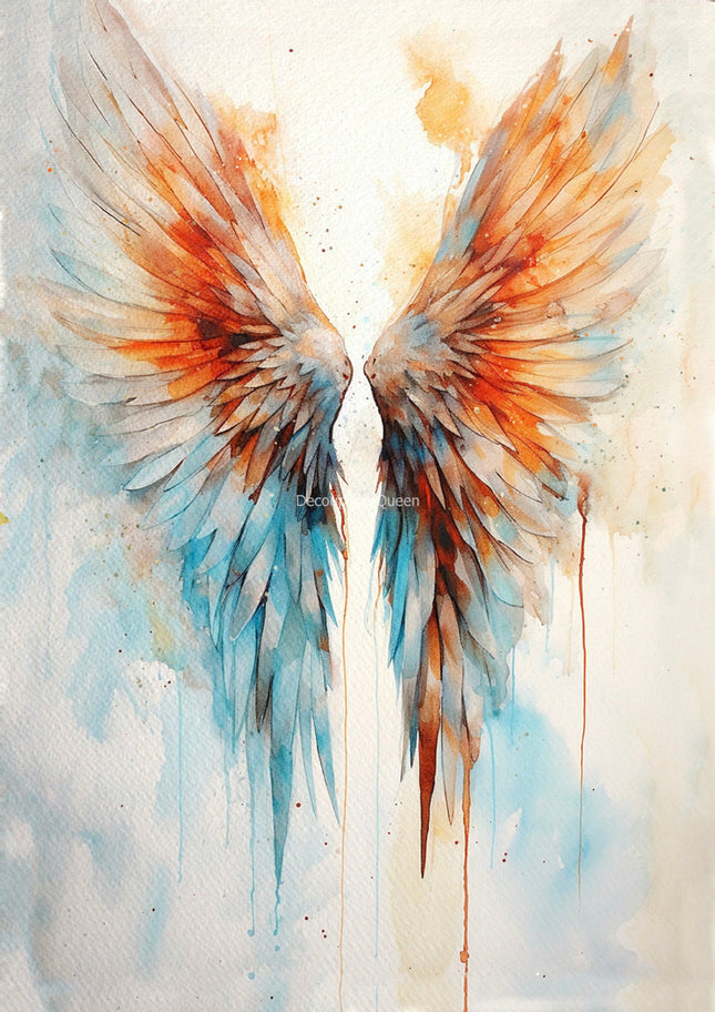 Decoupage Queen Andy Skinner Ailes aquarellées II A4