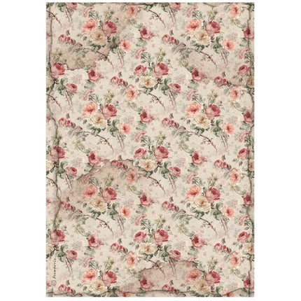 Selection 6 Rice paper A4 - House of Roses