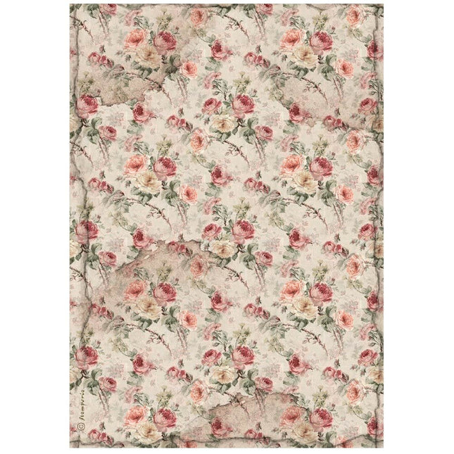 Sélection de 6 papiers de riz A4 - House of Roses