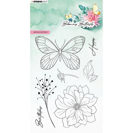 Studio Light • Tampons transparents Studio Light • Blooming Butterfly Birthday Butterfly