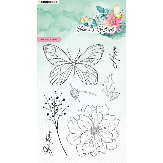 Studio Light • Tampons transparents Studio Light • Blooming Butterfly Birthday Butterfly
