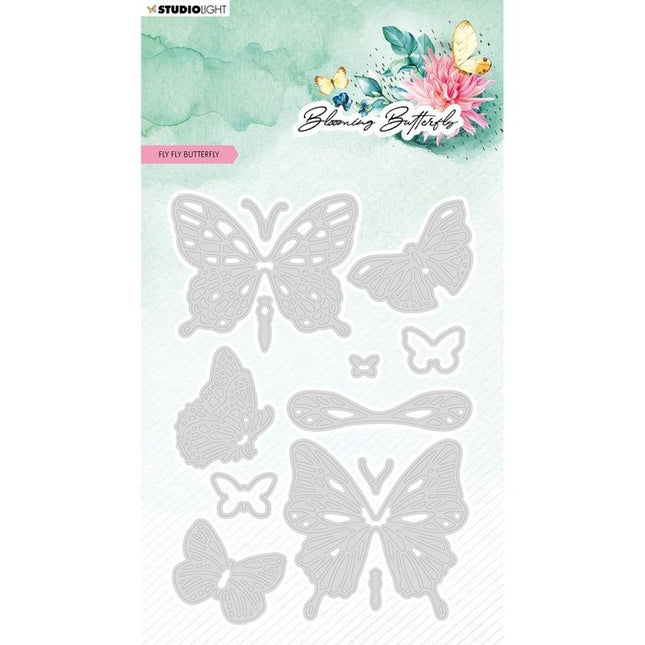 Studio Light • Matrices de découpe Blooming Butterfly Fly Fly Butterfly