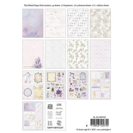 Studio Light • Bloc de papier mixte à motifs Essentials n°3
