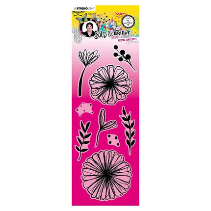 Studio Light • tampon transparent Bold & Bright Floral simplicity