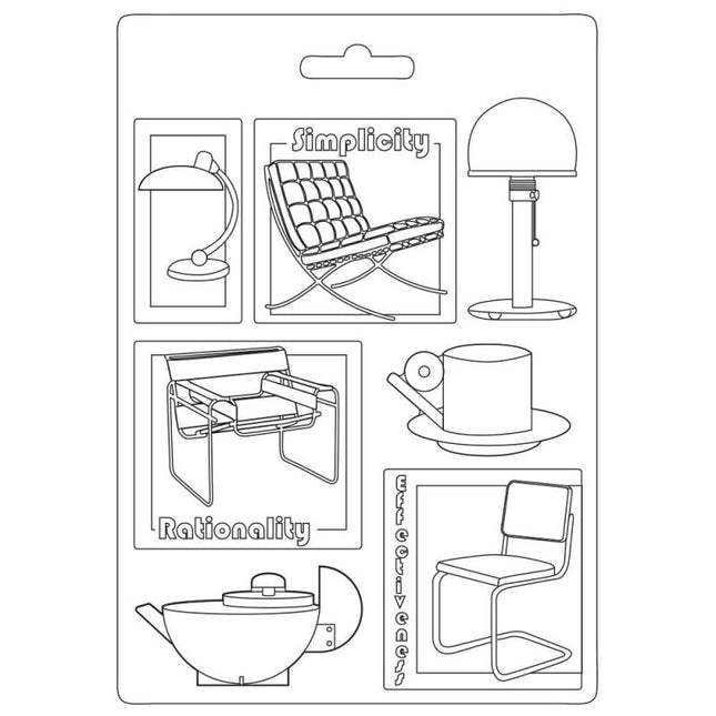 Moule souple A5 - Chaises Bauhaus