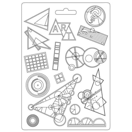 Moule souple A5 - Rythme Kandinsky Bauhaus