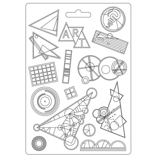 Moule souple A5 - Rythme Kandinsky Bauhaus