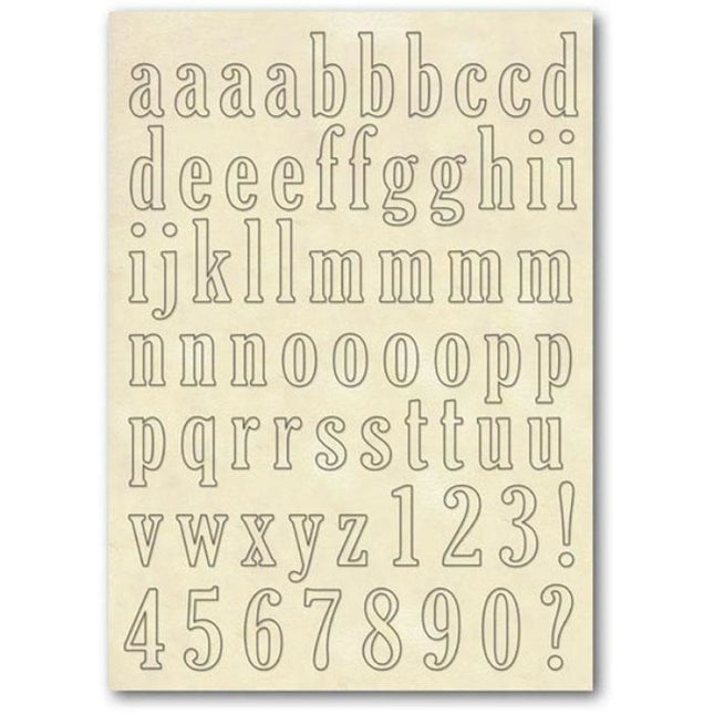 Cadres en bois format A5 - Alphabet en minuscules