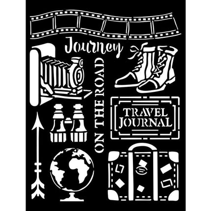 Pochoir épais cm 20X25 - Our way journey elements