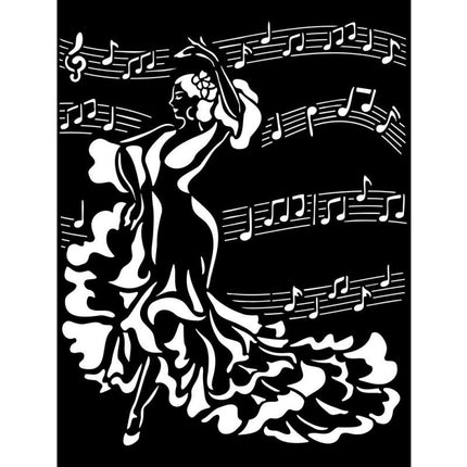 Pochoir épais 20X25 cm - danseuse Desire